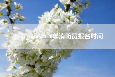 汉中2020年消防员报名时间