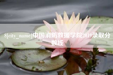 汉中中国消防救援学院2019录取分数线