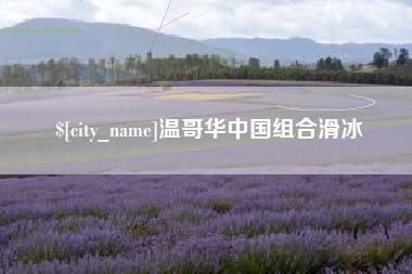 汉中温哥华中国组合滑冰