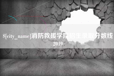 汉中消防救援学院招生录取分数线2019