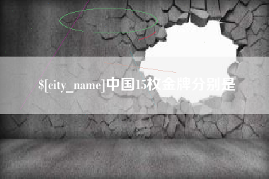 汉中中国15枚金牌分别是