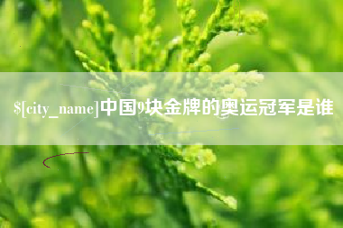 汉中中国9块金牌的奥运冠军是谁