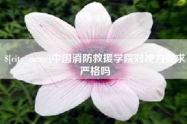 汉中中国消防救援学院对视力要求严格吗