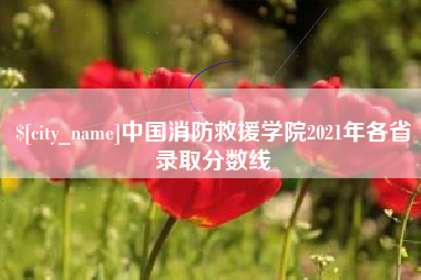 汉中中国消防救援学院2021年各省录取分数线