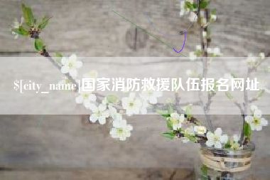 汉中国家消防救援队伍报名网址