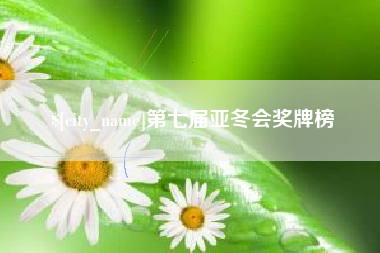 汉中第七届亚冬会奖牌榜