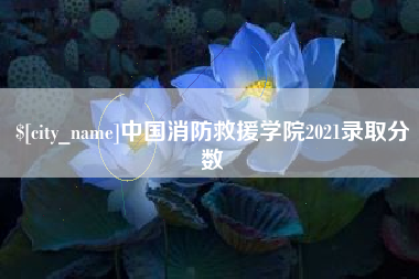 汉中中国消防救援学院2021录取分数