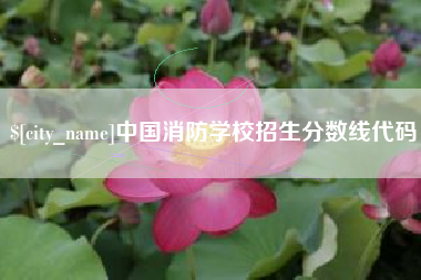 汉中中国消防学校招生分数线代码