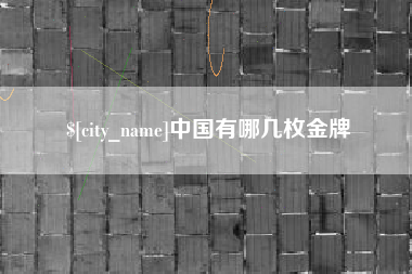 汉中中国有哪几枚金牌
