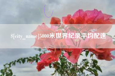汉中5000米世界纪录平均配速