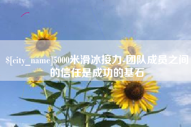 汉中5000米滑冰接力-团队成员之间的信任是成功的基石