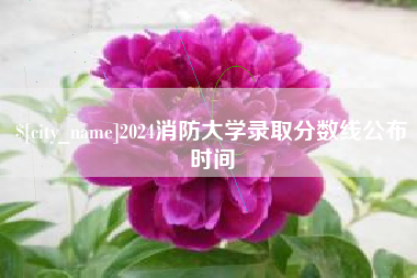 汉中2024消防大学录取分数线公布时间