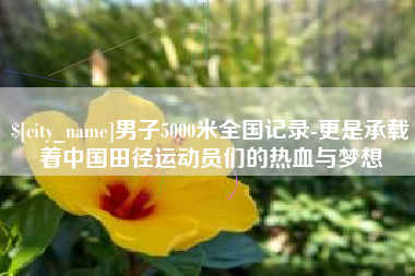 汉中男子5000米全国记录-更是承载着中国田径运动员们的热血与梦想