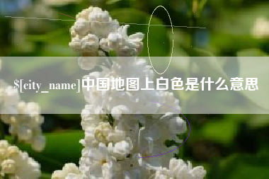 汉中中国地图上白色是什么意思