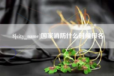 汉中国家消防什么时候报名
