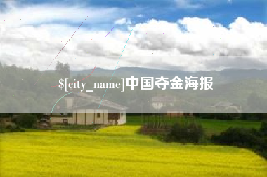汉中中国夺金海报