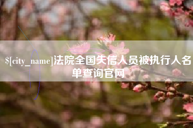 汉中法院全国失信人员被执行人名单查询官网