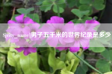 汉中男子五千米的世界纪录是多少