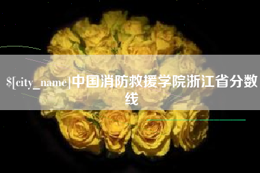 汉中中国消防救援学院浙江省分数线