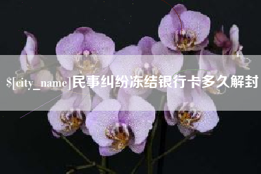 汉中民事纠纷冻结银行卡多久解封