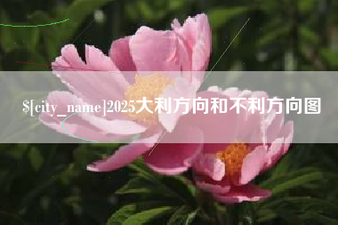 汉中2025大利方向和不利方向图