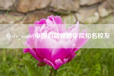 汉中中国消防救援学院知名校友