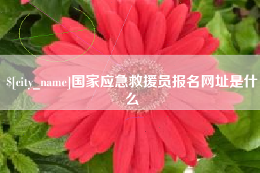 汉中国家应急救援员报名网址是什么
