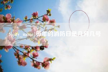 汉中每年的消防日是几月几号