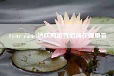 汉中消防网络直播课在哪里看