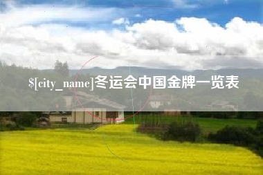 汉中冬运会中国金牌一览表