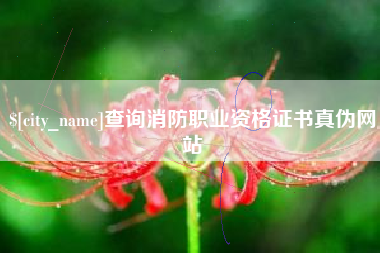 汉中查询消防职业资格证书真伪网站