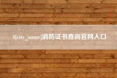 汉中消防证书查询官网入口