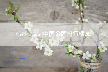 汉中中国金牌排行榜2024